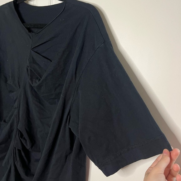 La Vaca Loca Asymmetric Ruched T shirt M/L - Picture 4 of 8